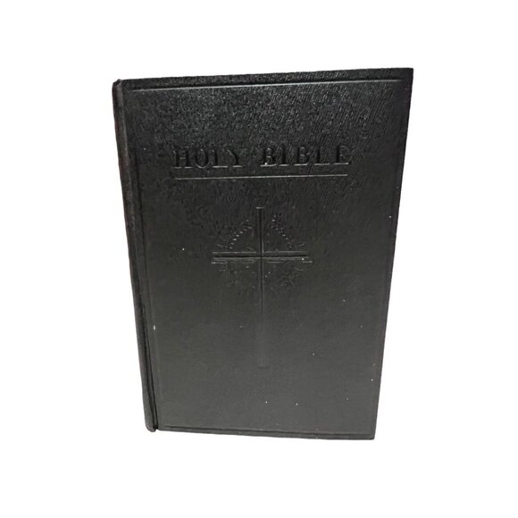 Vintage Holy Bible Cedar Box Union Made United Brotherhood Of Carpenters w/Bible - Picture 8 of 16